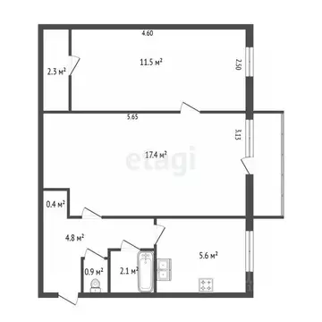 2-к кв. Санкт-Петербург просп. Металлистов, 25К3 (44.8 м)