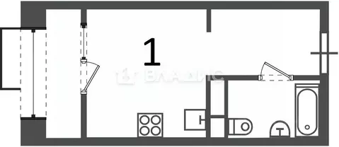 Студия Москва Клинская ул., 2А (22.0 м)