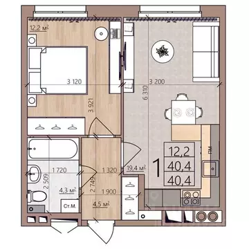 1-к кв. Рязанская область, Рязань пос. Шпалозавода, Окская Стрелка ...