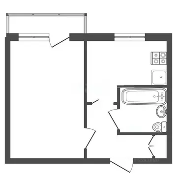 1-к кв. Тульская область, Тула ул. Кутузова, 16А (29.8 м)