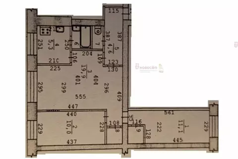 3-комнатная квартира: Екатеринбург, улица Маяковского, 4 (57 м)
