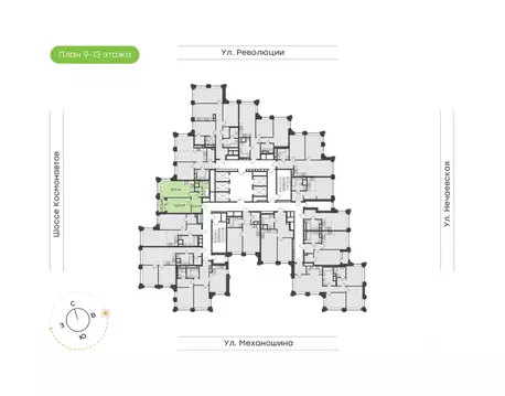 1-к кв. Пермский край, Пермь ул. Механошина, 16 (47.2 м)