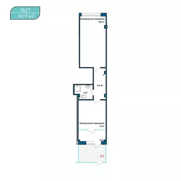 Торговая площадь (60.9 м)