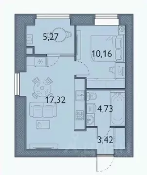 1-к кв. Брянская область, Брянский район, пос. Мичуринский, ...