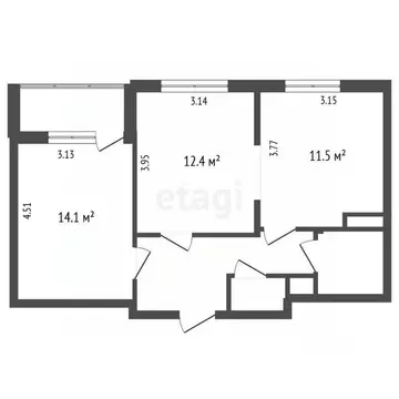 2-к кв. Ленинградская область, Кудрово г. Всеволожский район, ...