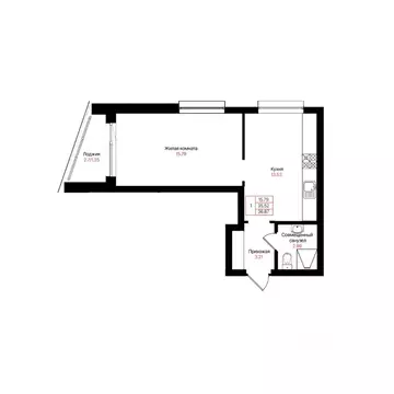 1-к кв. Татарстан, Казань Лето жилой комплекс (36.87 м)