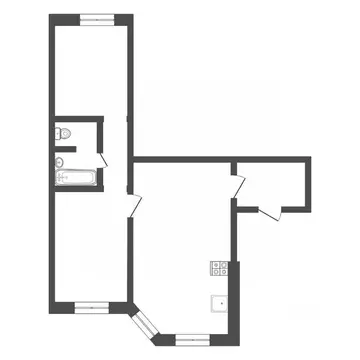 2-к кв. Тульская область, Тула ул. Хворостухина, 25 (65.0 м)