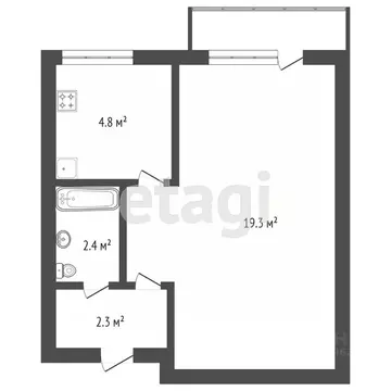 1-к кв. Челябинская область, Челябинск Арматурный пер., 5В (38.0 м)
