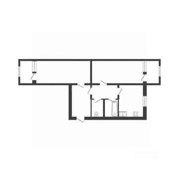 2-к кв. Белгородская область, Белгород ул. Щорса, 55а (51.4 м)
