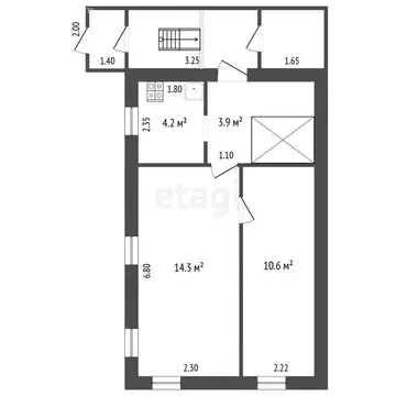 Дом в Ляхи, Октябрьский переулок (33 м)