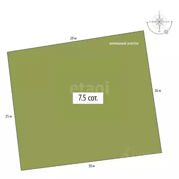 Участок в Алтай, Майминский район, с. Подгорное Зеленая ул., 24 (7.5 ...