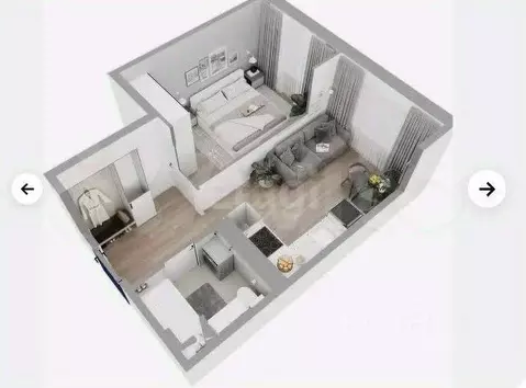 1-к кв. Пермский край, Пермь Целинная ул., 59к1 (34.7 м)