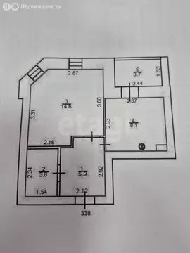 1-комнатная квартира: Тверь, бульвар Гусева, 62 (35.9 м)