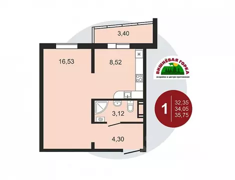 1-к кв. Челябинская область, Челябинский городской округ, пос. ...