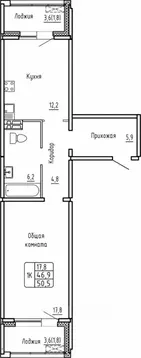 1-к кв. Новосибирская область, Новосибирск Самоцветы жилой комплекс ...