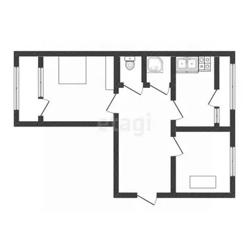 2-к кв. Ставропольский край, Ставрополь № 35 мкр, ул. Андреевская, 6 ...