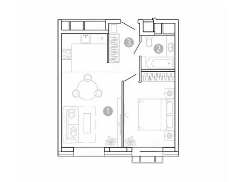 1-к кв. Забайкальский край, Чита 1-я Коллективная ул., 6 СТР (43.5 м)