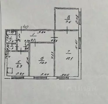 3-к кв. Башкортостан, Уфа ул. Чудинова, 1/1 (57.9 м)