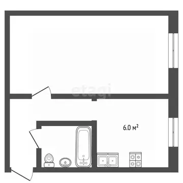 1-к кв. Владимирская область, Муром Мичуринская ул., 13 (32.0 м)