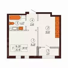 1-к кв. Оренбургская область, Оренбург Северный жилрайон, Фамильные ...