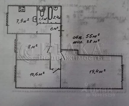 3-к кв. Ленинградская область, Подпорожье просп. Кирова, 25к3 (55.5 м)