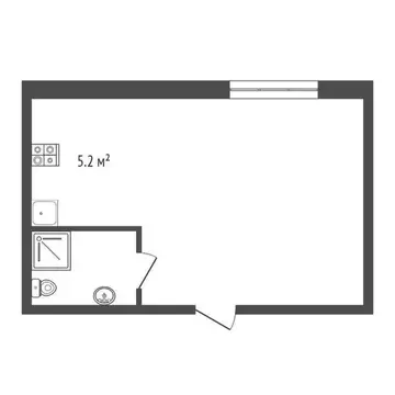 Квартира-студия: Анапа, улица Краснозелёных, 29/12 (21 м)