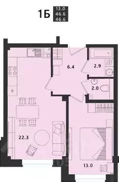 1-к кв. Псковская область, Псковский район, Завеличенская волость, д. ...