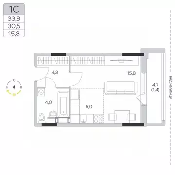 Студия Московская область, Мытищи городской округ, д. Пирогово ул. ...