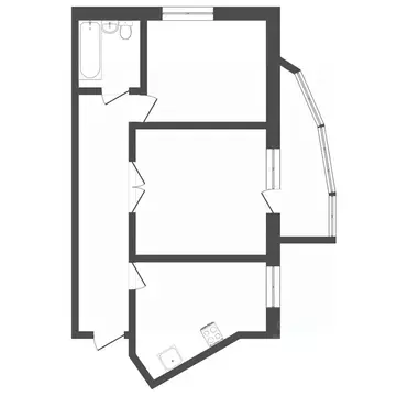 2-к кв. Пермский край, Пермь ул. Революции, 18 (51.7 м)