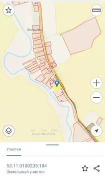 Участок в Новгородская область, Новгородский район, Борковское с/пос  ...