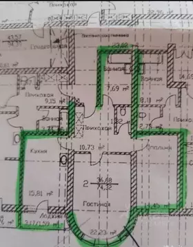 2-к кв. Ярославская область, Ярославль Приозерная ул., 5 (73.6 м)