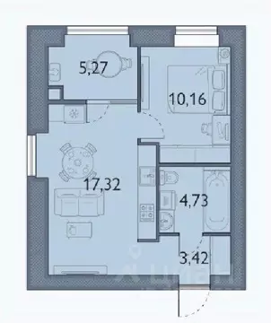 1-к кв. Брянская область, Брянский район, пос. Мичуринский, ...