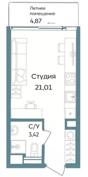 Квартира-студия: Республика Крым, Саки, курортный кластер Темпо (29.3 ...