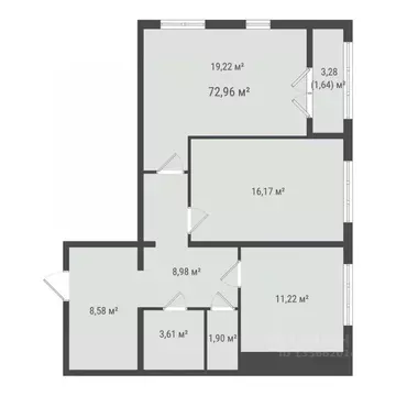 2-к кв. Сахалинская область, Южно-Сахалинск Хомутово п/р,  (71.32 м)