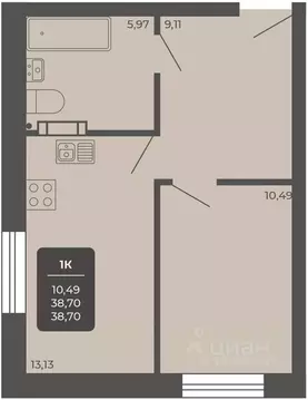 Офис в Новосибирская область, Новосибирск Автогенная ул., 75 (38 м)