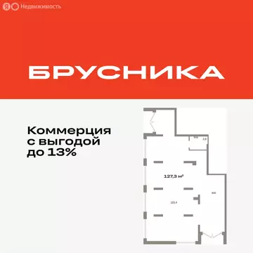 Помещение свободного назначения (127.29 м)