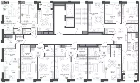 1-комнатная квартира: Москва, САО, Головинский район, жилой комплекс ...