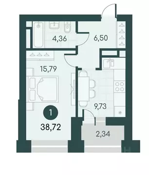 1-к кв. Курганская область, Курган Малиновые высоты жилой комплекс ...