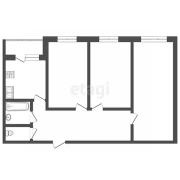 3-к кв. Саха (Якутия), Покровск Подгорная ул., 2/5 (71.8 м)