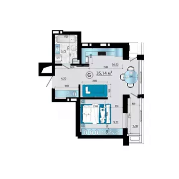 2-к кв. Приморский край, Владивосток просп. Красного Знамени (35.14 м)