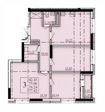 3-к кв. Башкортостан, Уфа Затон-Восточный жилрайон, Паруса жилой ...