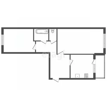 2-к кв. Владимирская область, Ковров Моховая ул., 2/9 (54.0 м)