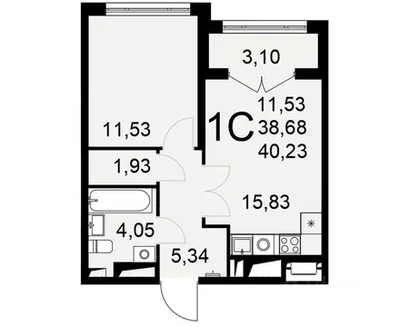 1-к кв. Тульская область, Тула Мясново мкр, Сегодня жилой комплекс ...