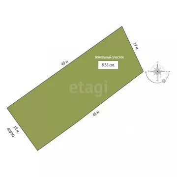 Участок в Забайкальский край, Чита пос. Каштак, Просторная ул. (8.7 ...