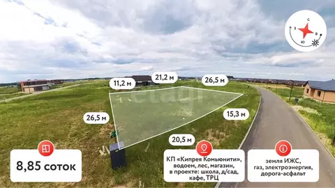 Участок в Тюменская область, Тюменский муниципальный округ, с. ...