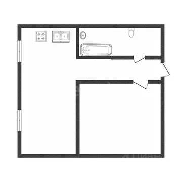 1-к кв. Костромская область, Нерехтский район, Волжское с/пос, д. ...