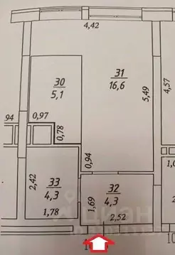 Студия Самарская область, Самара ул. Стара-Загора, 240 (30.3 м)