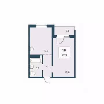 1-к кв. Новосибирская область, Новосибирск Цветной бульвар жилой ...