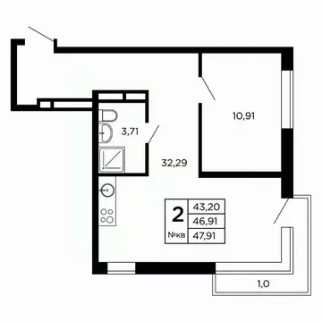 Студия Смоленская область, Смоленск проезд Маршала Конева, 32 (49.09 ...