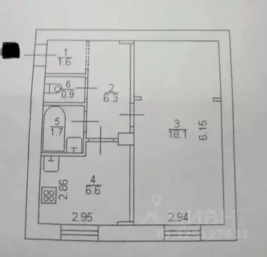 1-к кв. Тверская область, Тверь ул. Ротмистрова, 16 (35.2 м)